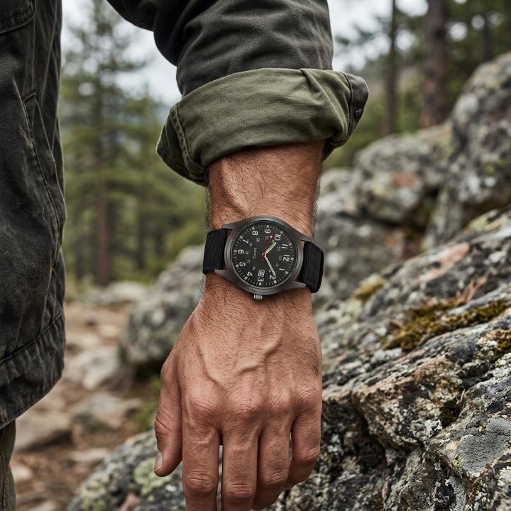 Military Watch with Nylon Strap – Water-Resistant, Shock-Proof & Luminous Hands