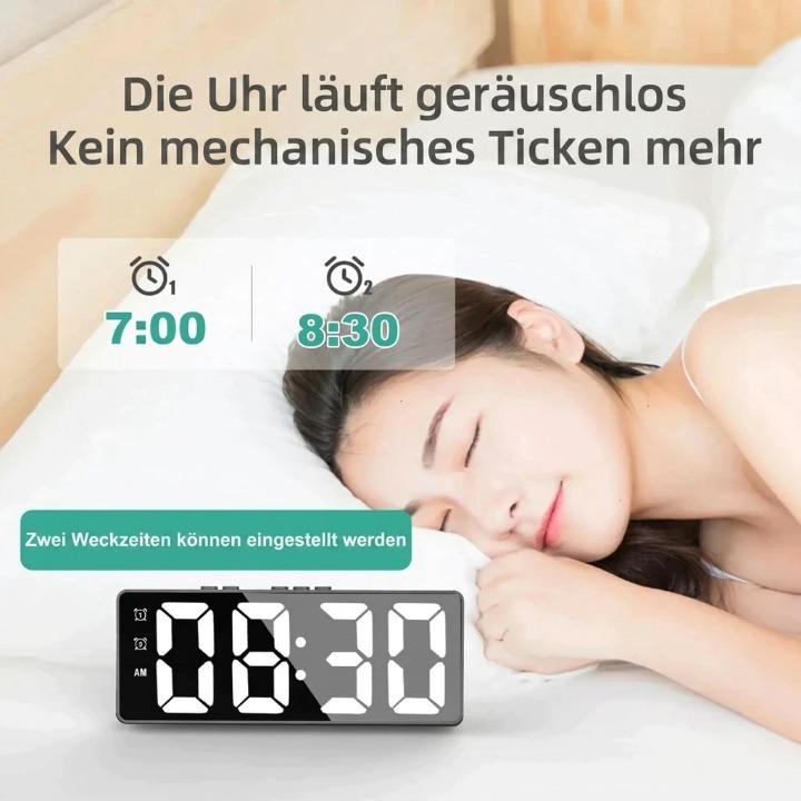 Digital Alarm Clock with 2K Security Camera – HD, Motion Detection & Wi-Fi