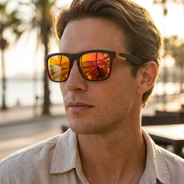 Polarized Sunglasses UV400 – 99% Glare Protection, Unisex & Lightweight Frame