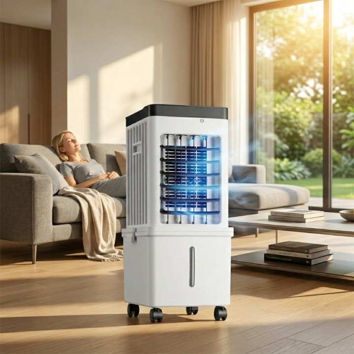 3-in-1 Air Cooler – 15L Water Tank Cool Humidify & Purify Without Hose