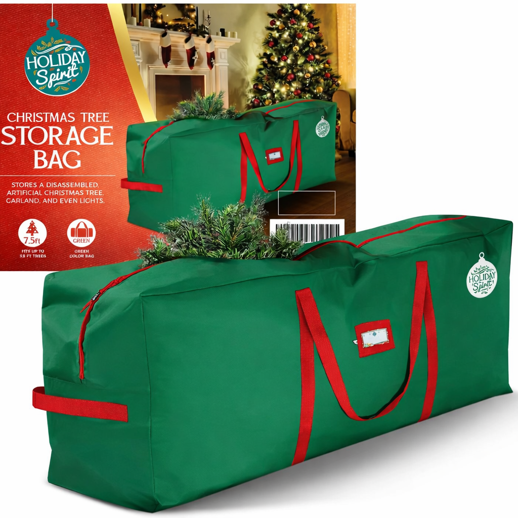Waterproof Oxford Christmas Tree Storage Bag with Carry Handles