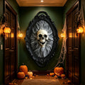 Gothic Skull and Spider Wall Hanging
