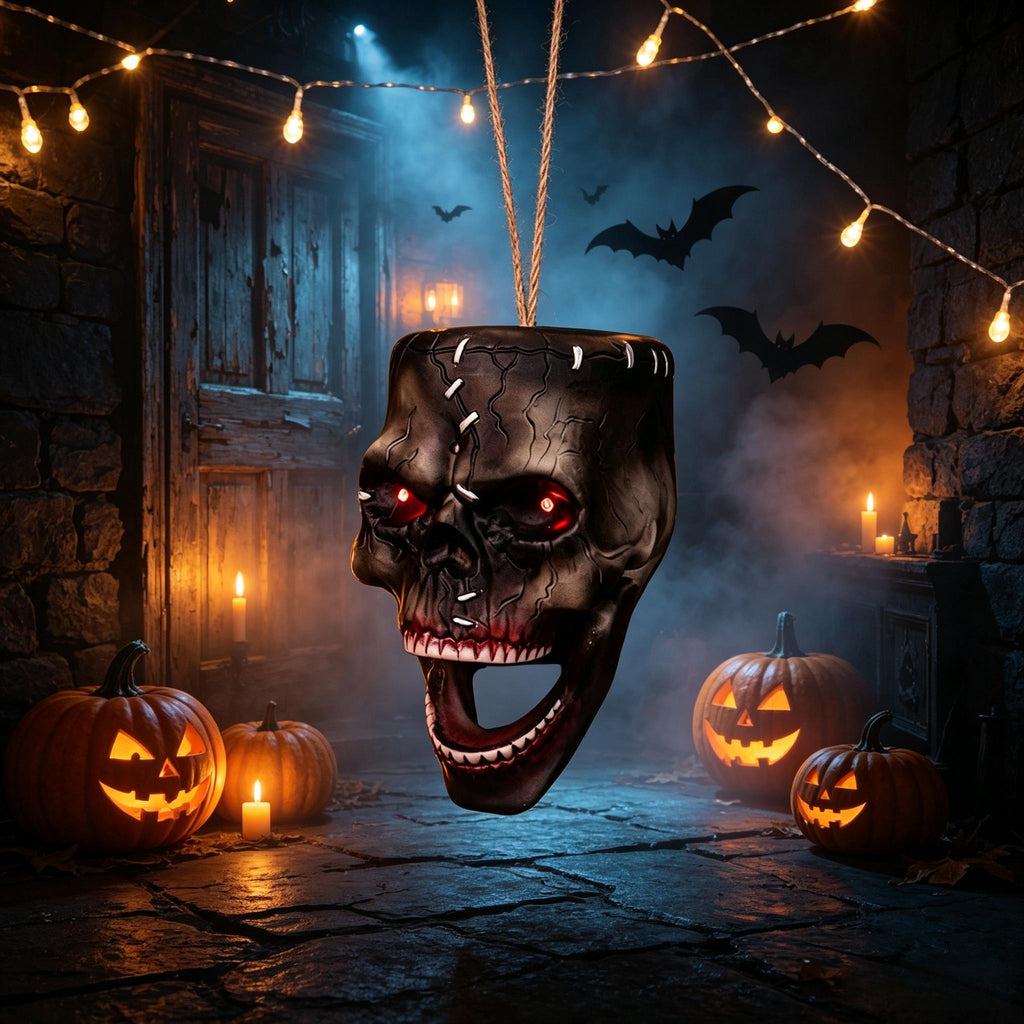 Sound-Activated Animated Hanging Skull