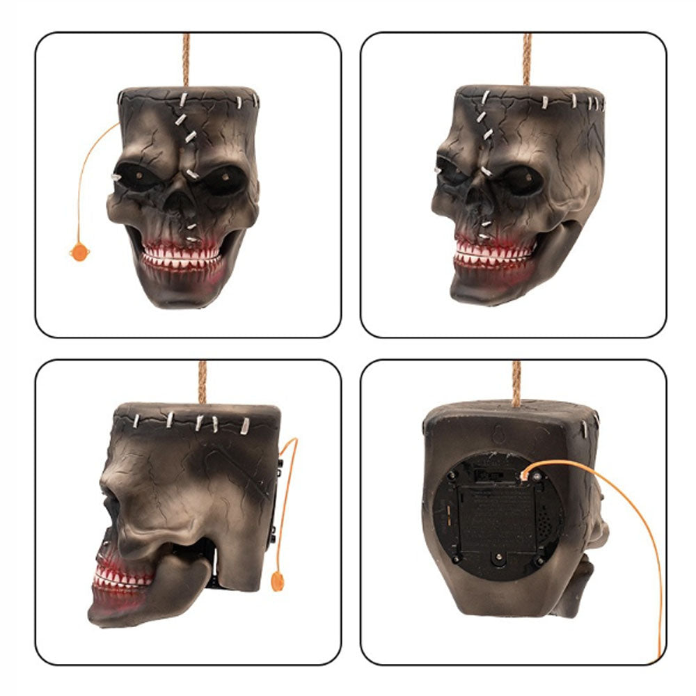 Sound-Activated Animated Hanging Skull