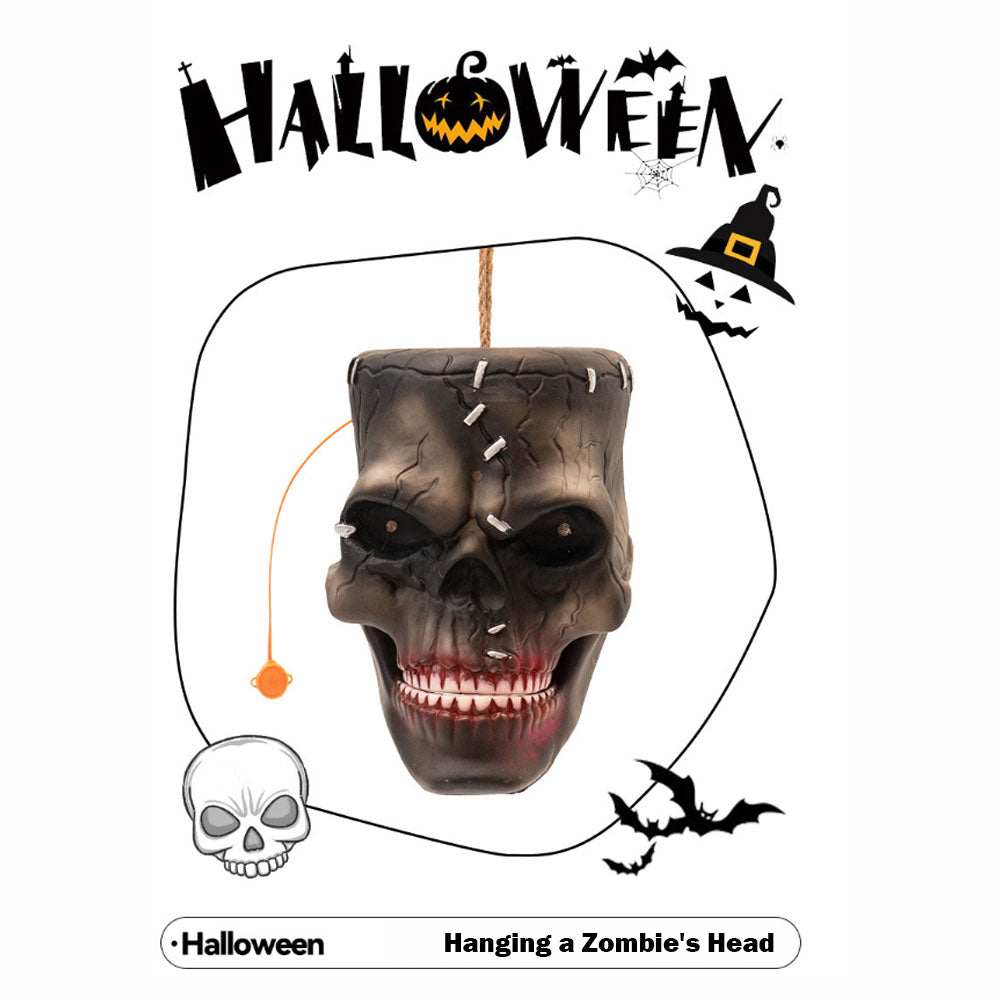 Sound-Activated Animated Hanging Skull