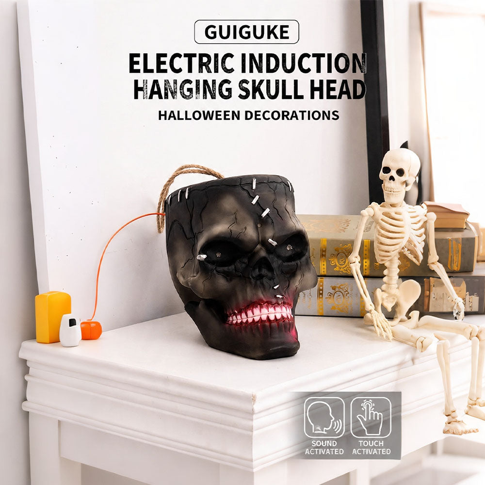 Sound-Activated Animated Hanging Skull