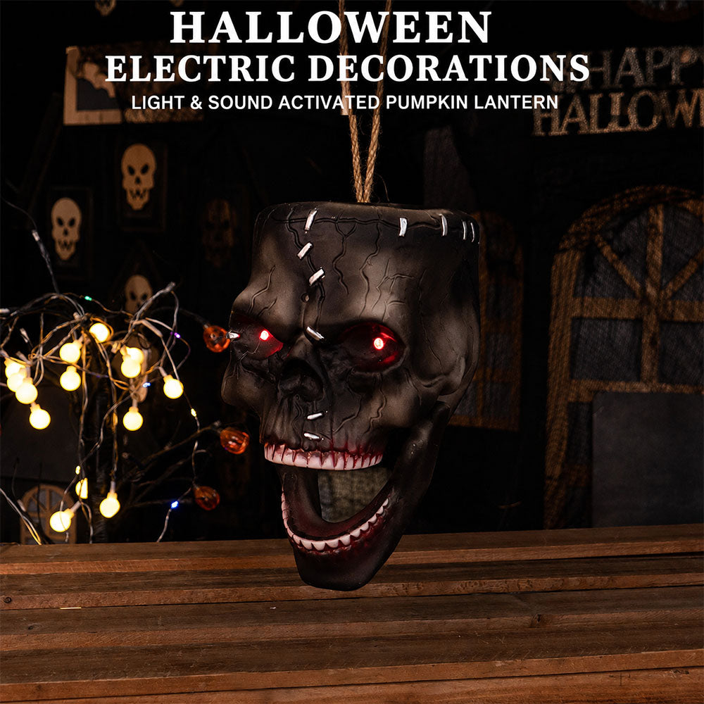 Sound-Activated Animated Hanging Skull