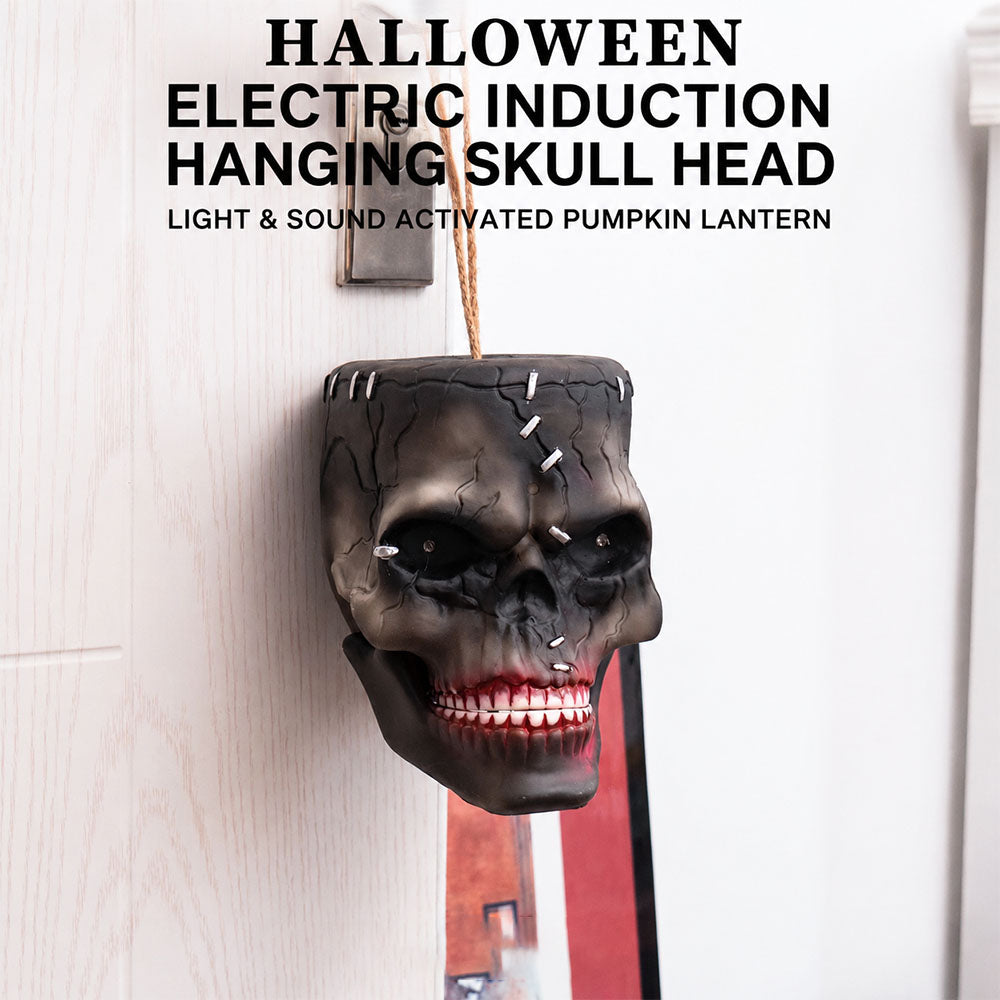 Sound-Activated Animated Hanging Skull