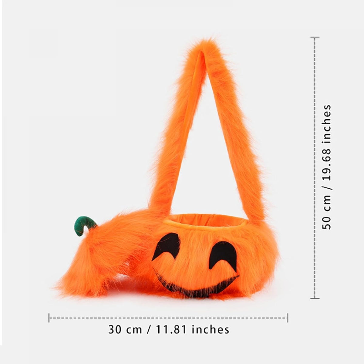 Plush Pumpkin Trick-or-Treat Bag