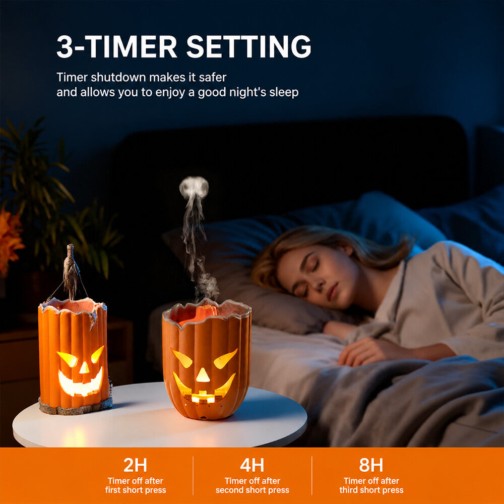 Pumpkin Mist Humidifier with Multicolor Light