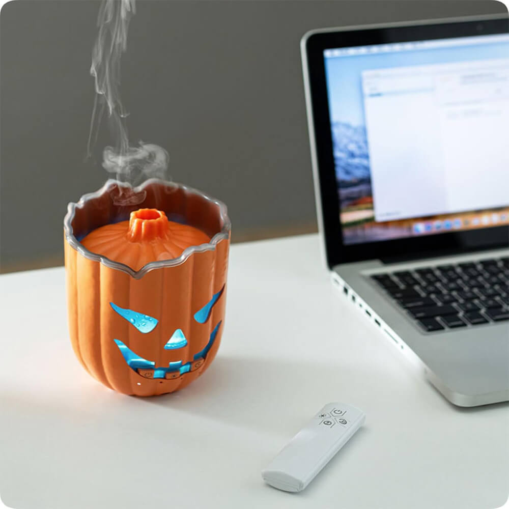 Pumpkin Mist Humidifier with Multicolor Light