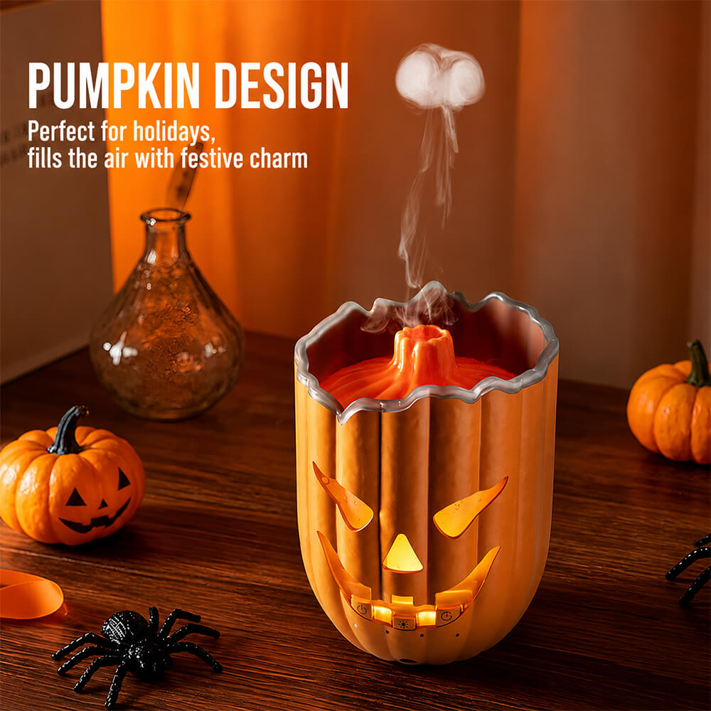 Pumpkin Mist Humidifier with Multicolor Light