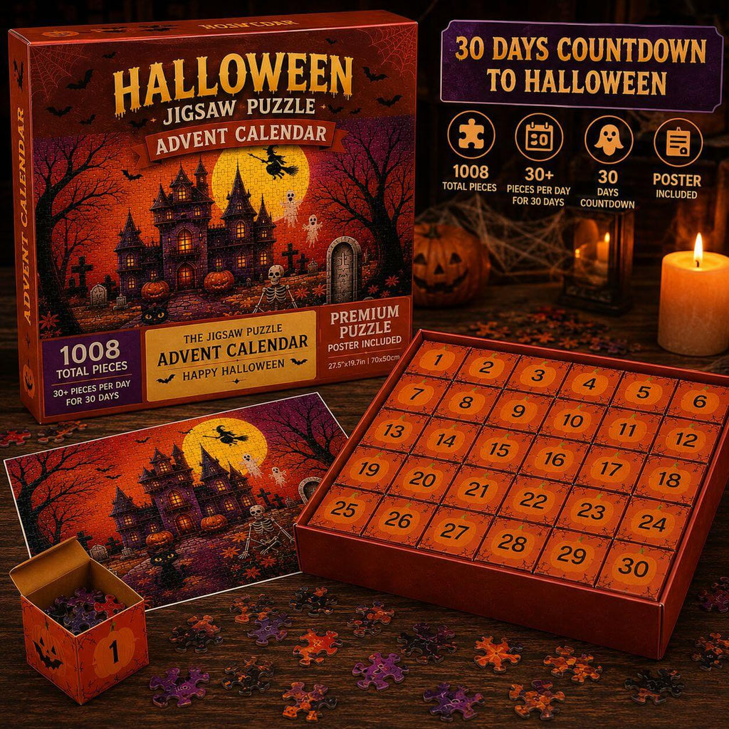 1,008-Piece Haunted Castle Puzzle Advent Calendar