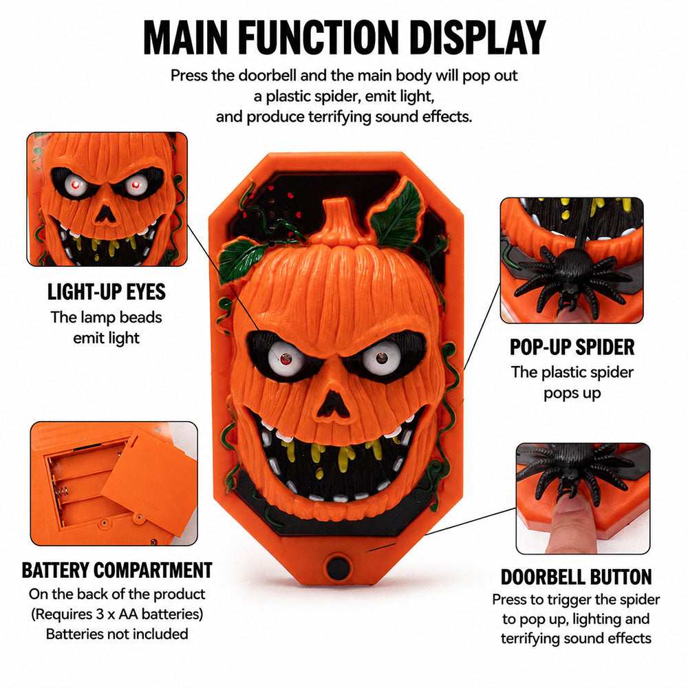 Animated Pop-Up Spider Halloween Doorbell