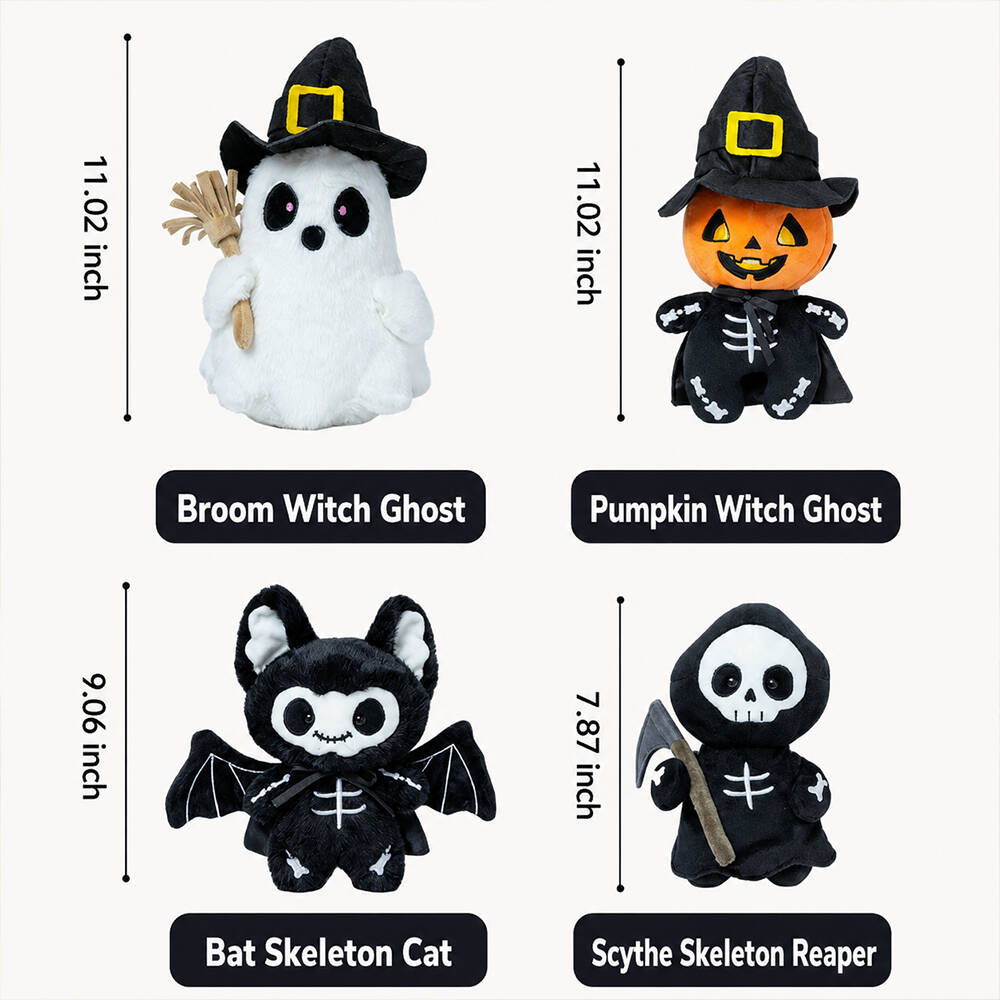 Halloween Character Plush Toy Set