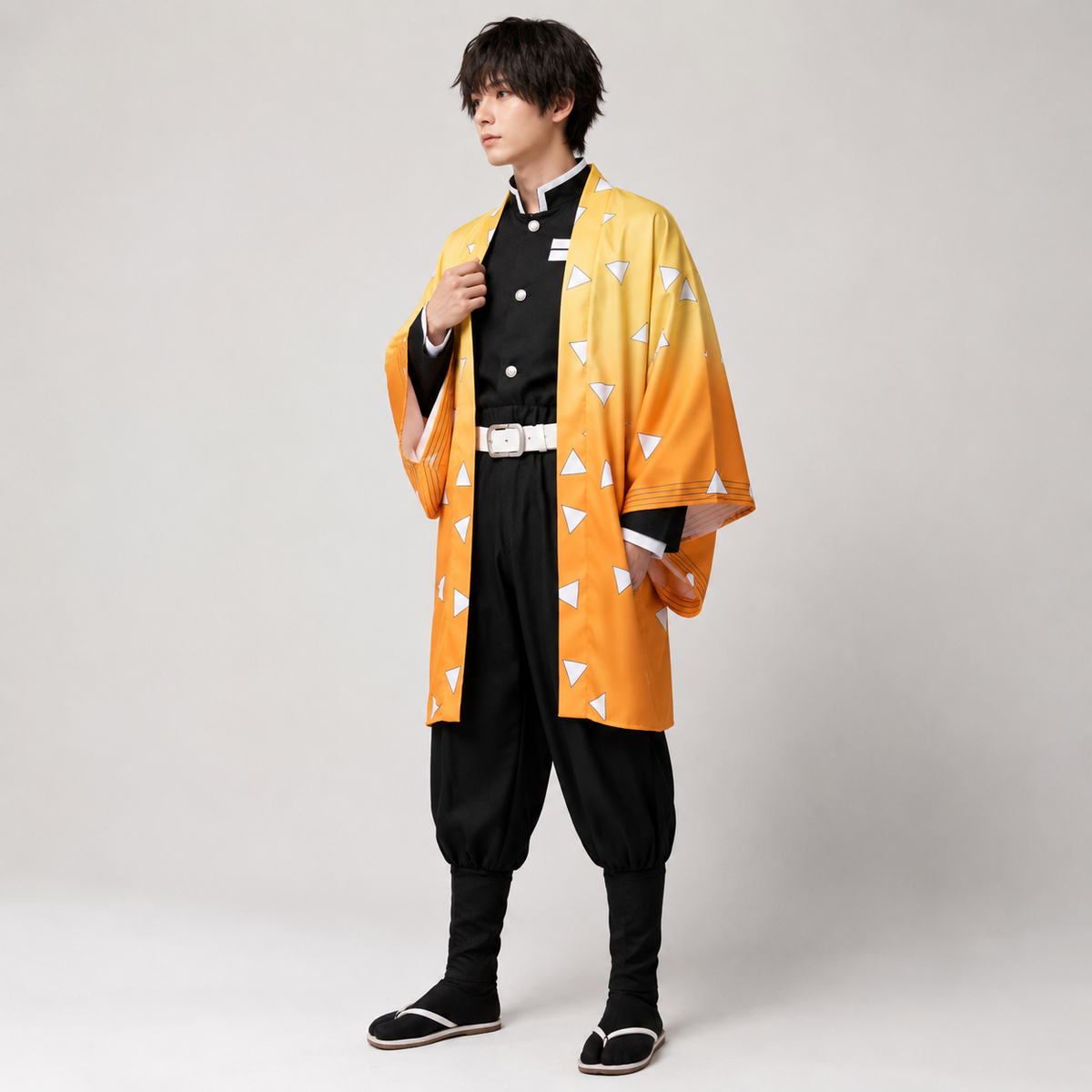 Anime Haori Halloween Cosplay Outfit with Wig