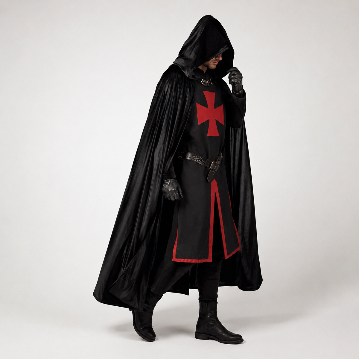 Medieval Knight Cloak Halloween Cosplay Outfit