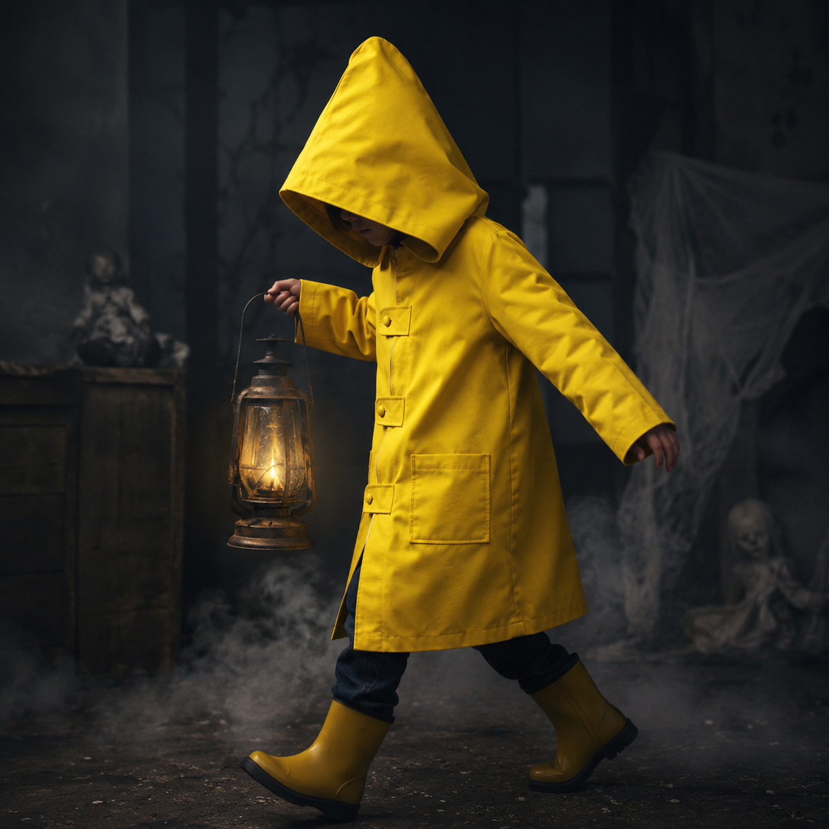 Hooded Raincoat Halloween Cosplay Jacket