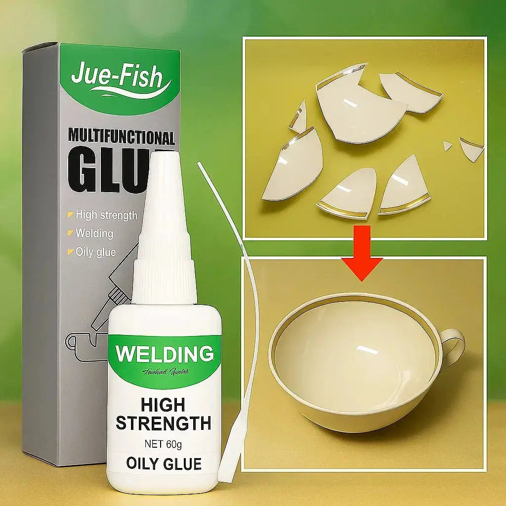 Multi-Purpose Repair Glue – Bonds Wood Glass & Ceramic with Free Extra Pack