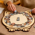 Wooden Cat Puzzle – 3D Shape Sorter, Educational & Gift for Kids