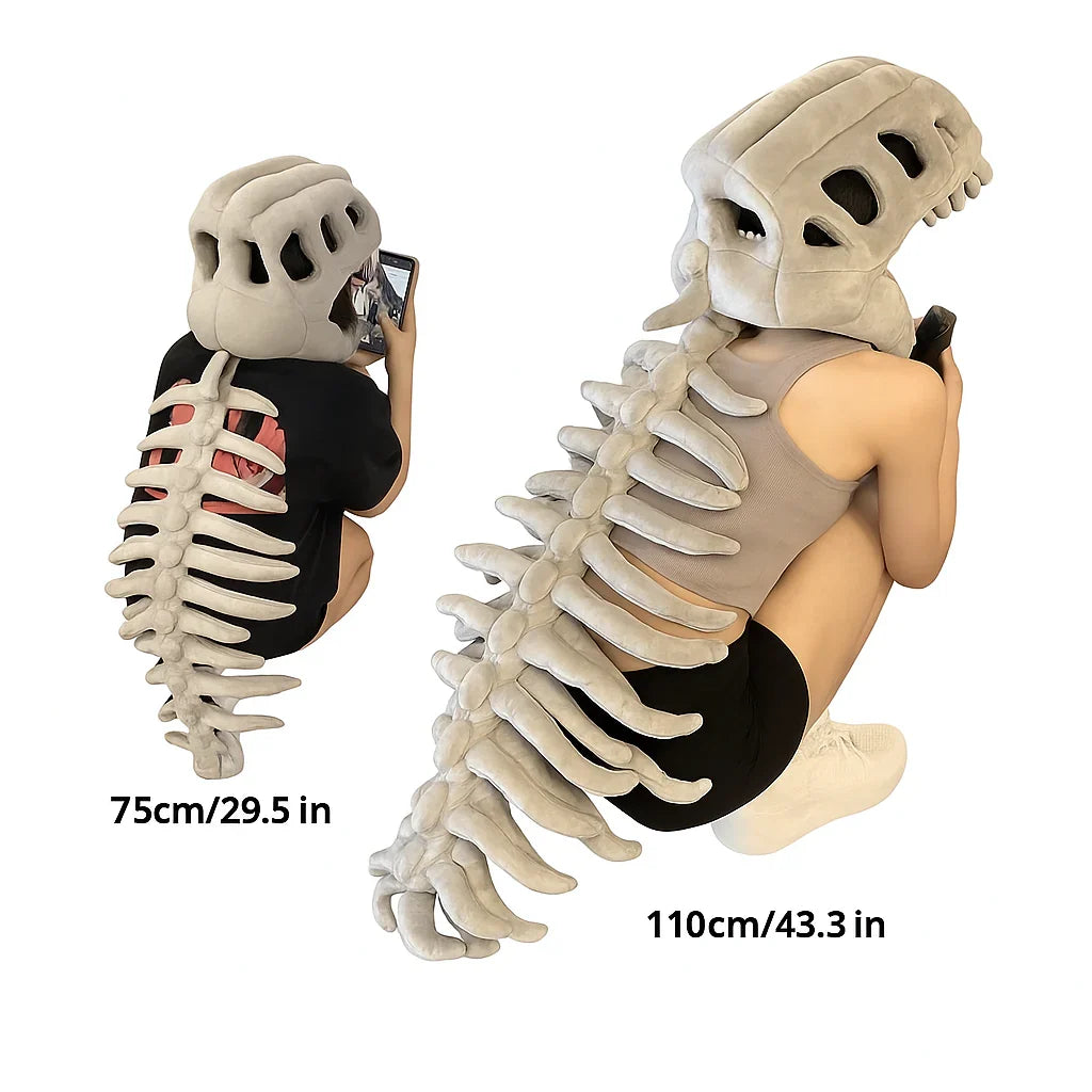 Kids’ Plush Dinosaur Skeleton Costume