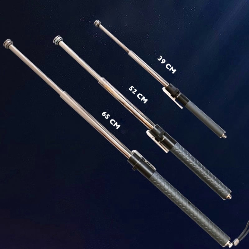 Self-Defense Walking Stick – Automatic Anti-Slip Grip & Hiking Safety