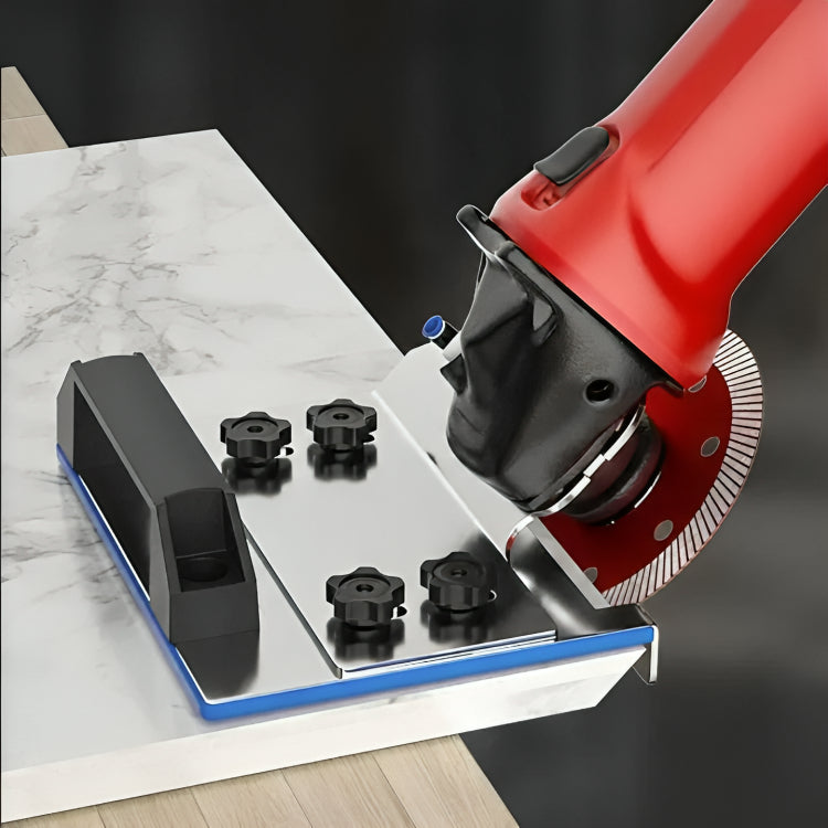 Angle Grinder Tile Holder – 45° Bevel Cuts, Vibration-Free & Precise