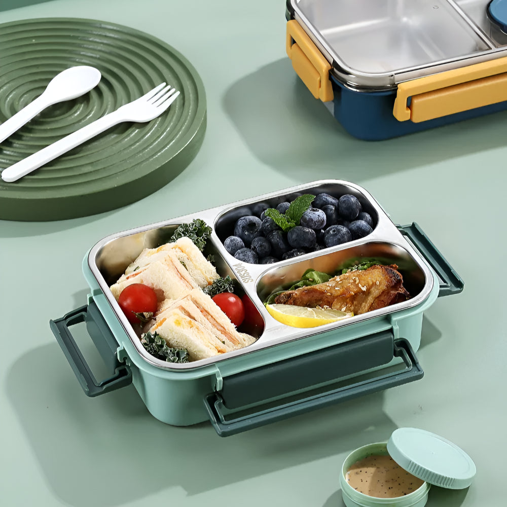 Bento Lunch Boxes – Insulated Stainless Steel, 850ml Leakproof
