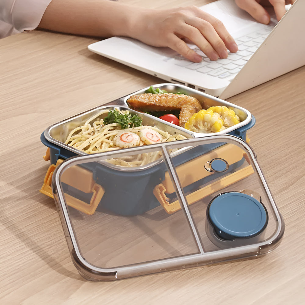 Bento Lunch Boxes – Insulated Stainless Steel, 850ml Leakproof