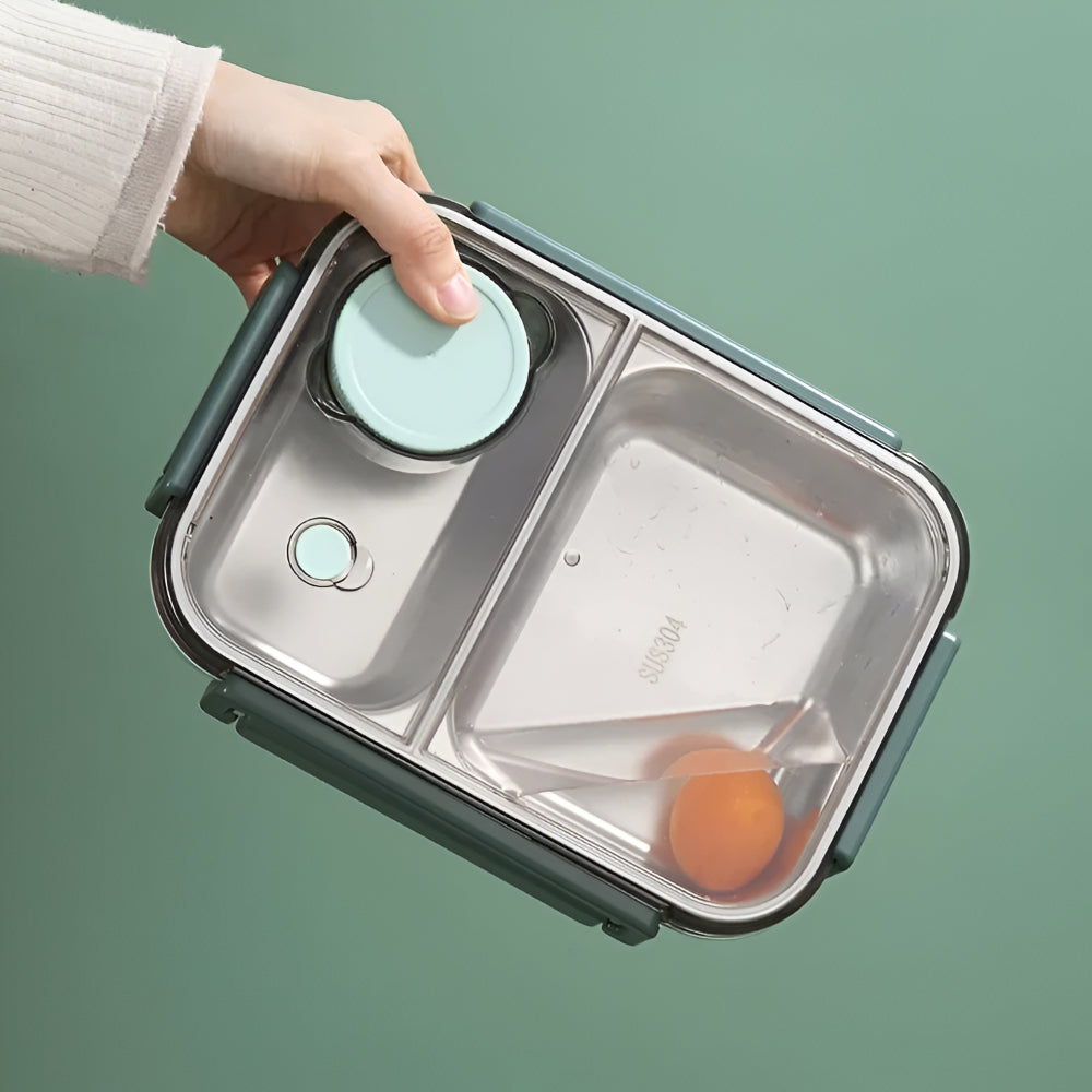 Bento Lunch Boxes – Insulated Stainless Steel, 850ml Leakproof