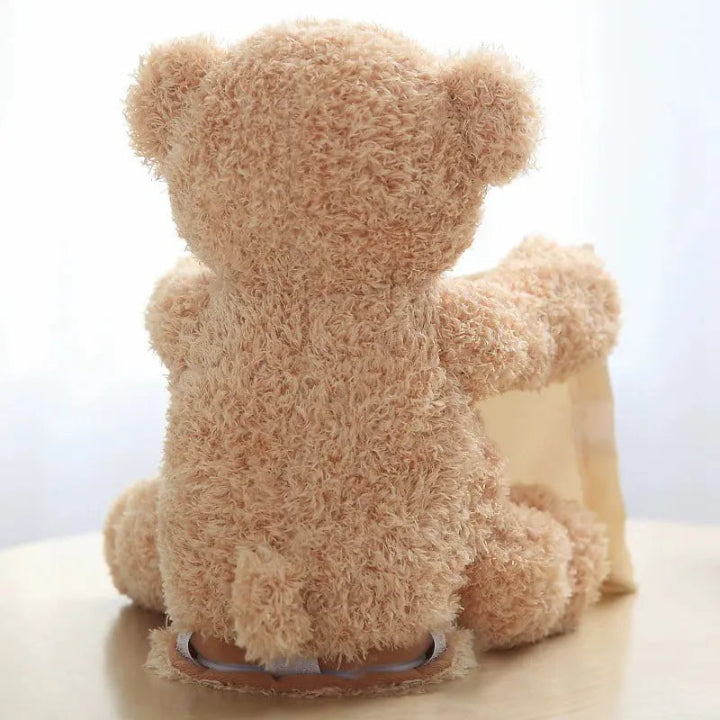 BuddyBear Peek-a-Boo Teddy Bear – Laughing Sound, Soft Plush & Baby Toy