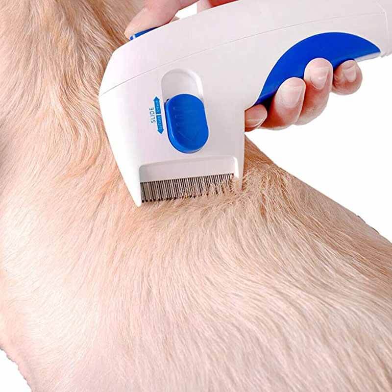 Electric flea and tick remover for pets