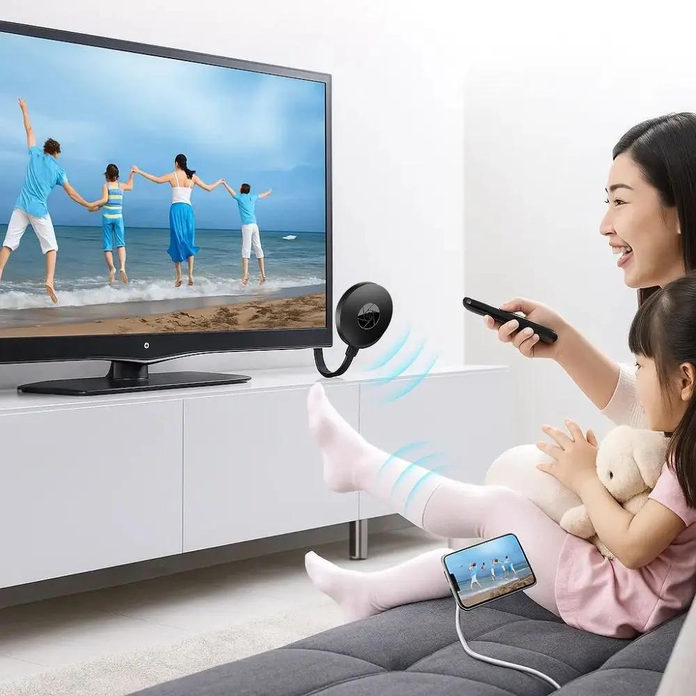 Wireless Screen Mirror Adapter – 1080P Instant Streaming & Big Screen Sync