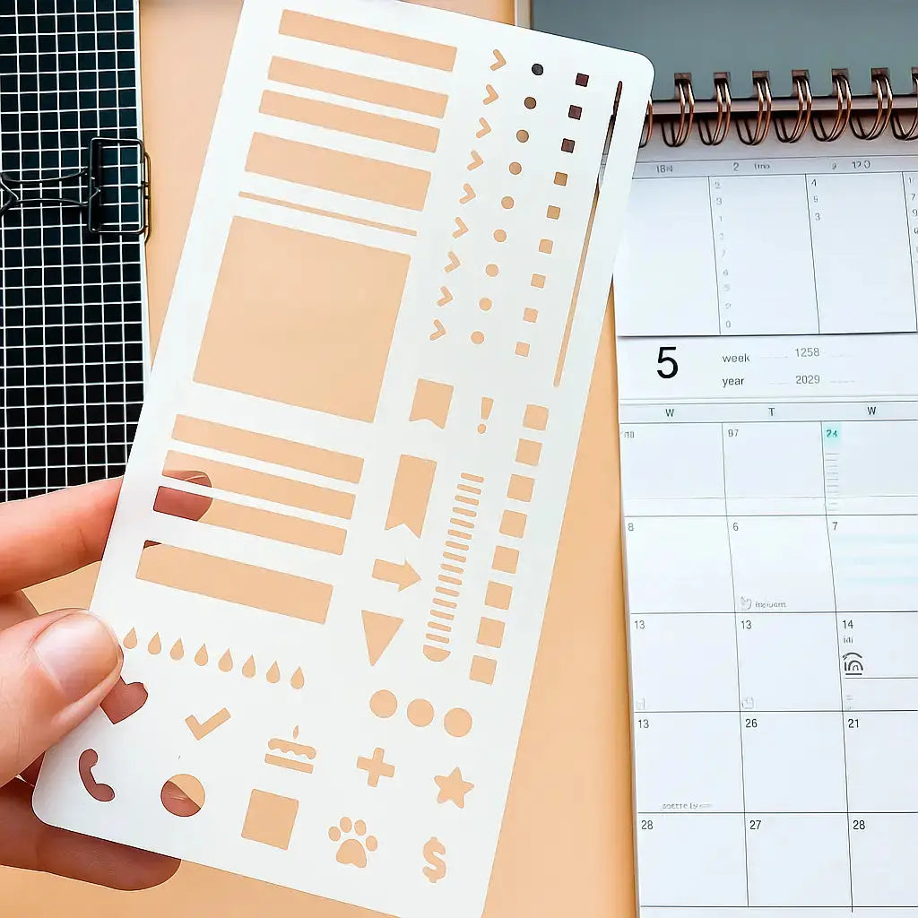 Precision Stencil Set – Clean Lines for Planners, Bullet Journals & Art