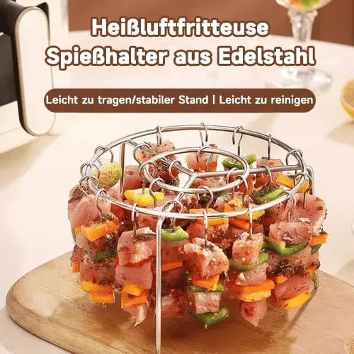 Kebab Grill for Air Fryers – Even Cooking, Skewer Rotisserie & BBQ Flavour