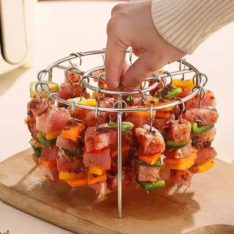 Kebab Grill for Air Fryers – Even Cooking, Skewer Rotisserie & BBQ Flavour