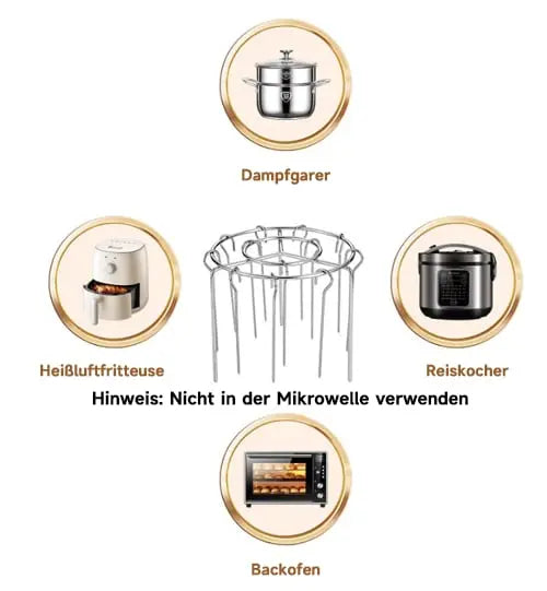 Kebab Grill for Air Fryers – Even Cooking, Skewer Rotisserie & BBQ Flavour