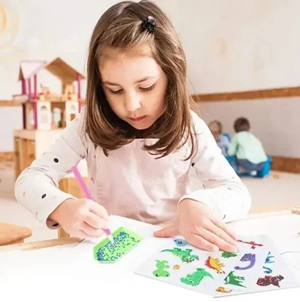 Kids Diamond Sticker Art Kit - Non-Toxic Glitter Gems Creative Craft Set