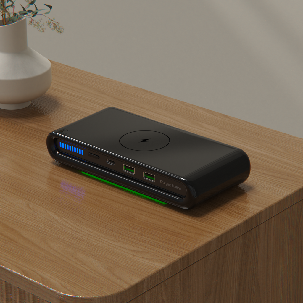 4-in-1 Wireless Charging Station – Multi-Device Fast Charge & Desk Organizer