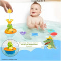 LED Bath Fountain Crocodile - Swappable Attachments & Color Light Effects