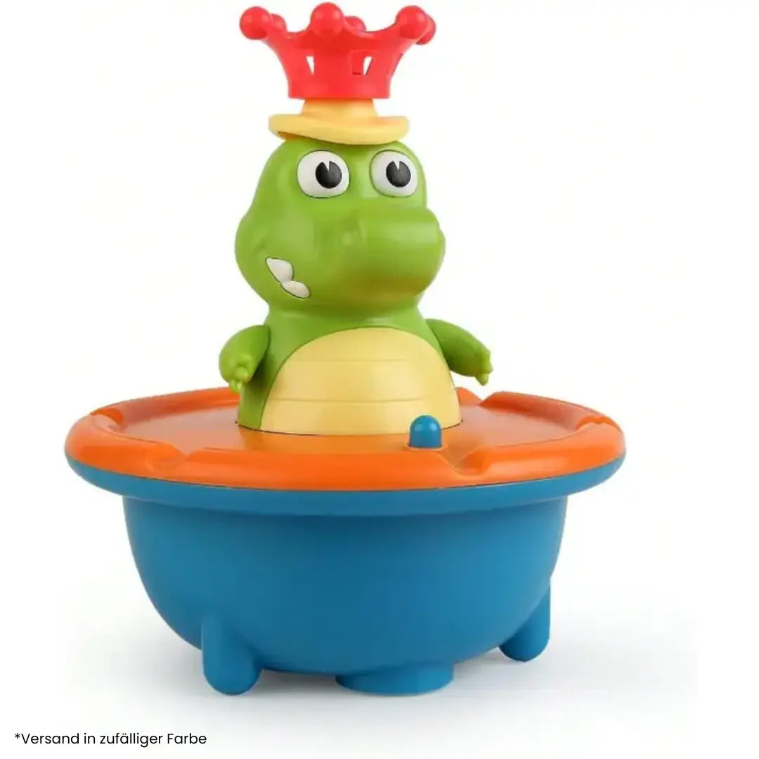 LED Bath Fountain Crocodile - Swappable Attachments & Color Light Effects
