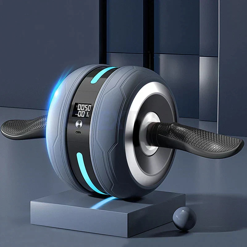 Ab Wheel with Automatic Rebound – Rep Counter &amp; Knee Pad Included