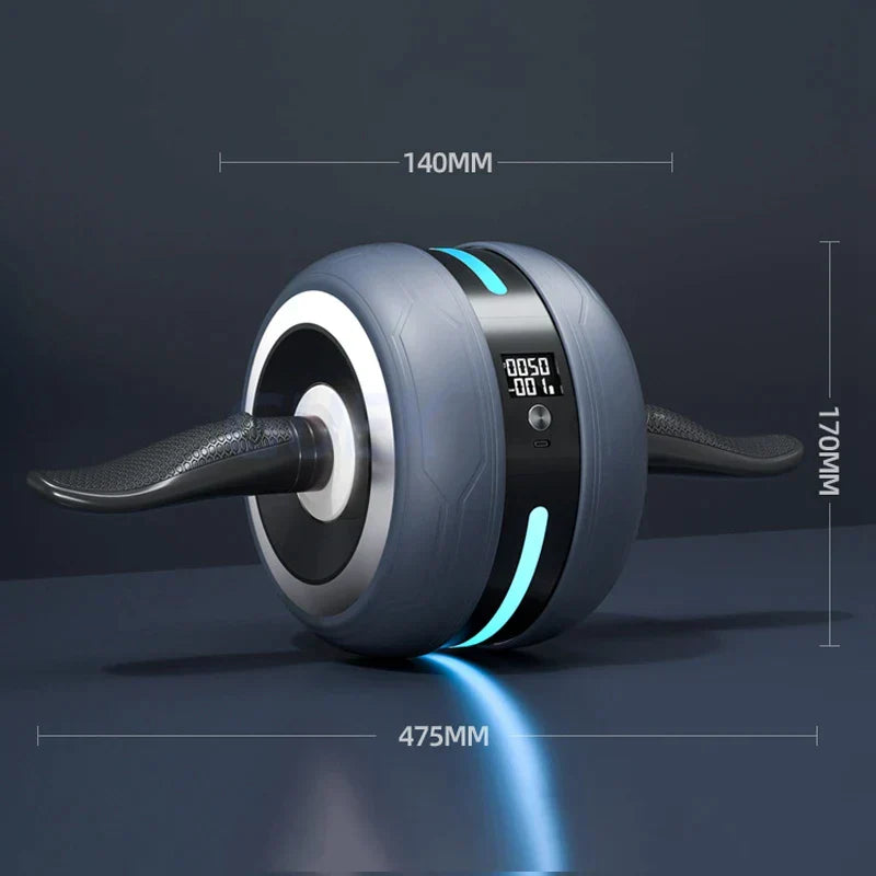 Ab Wheel with Automatic Rebound – Rep Counter &amp; Knee Pad Included