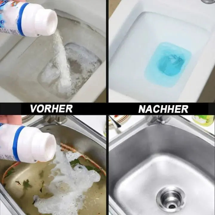 Powerful Drain Cleaner – Removes Grease, Hair & Blockages Without Damage