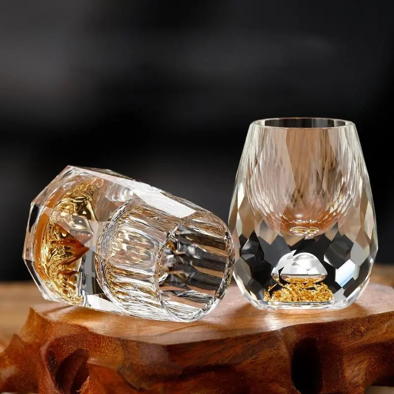 Crystal Shot Glass Set of 6 – Elegant Cut Glassware & Premium Drinkware