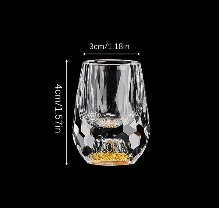 Crystal Shot Glass Set of 6 – Elegant Cut Glassware & Premium Drinkware