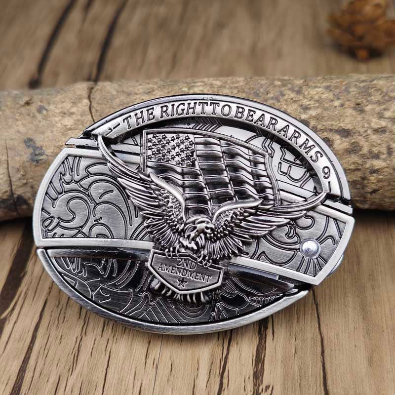 Metal Oval Cowboys Belt Buckle – Western Style Durable & Decorative