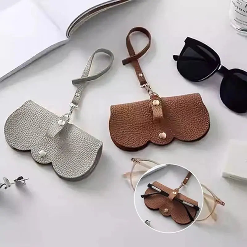 Stylish Leather Glasses Case – Slim, Shock-Proof & Fits All Frame Sizes