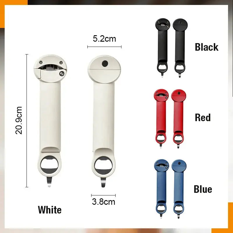 Magnetic Can Opener - Multifunctional, Safe & Effortless One-Touch Opening