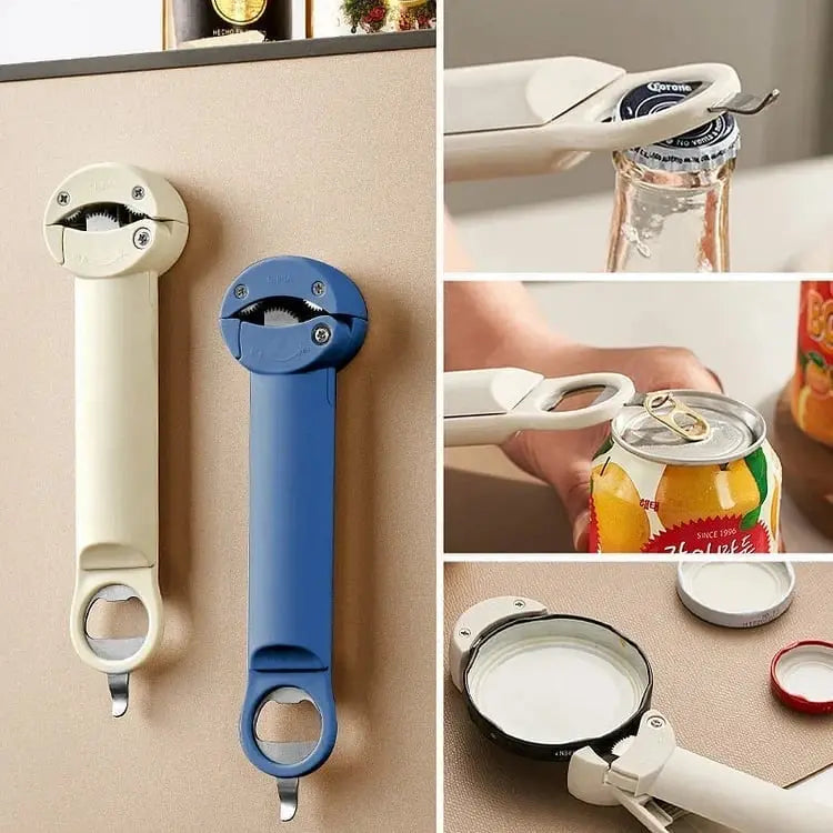 Magnetic Can Opener - Multifunctional, Safe & Effortless One-Touch Opening